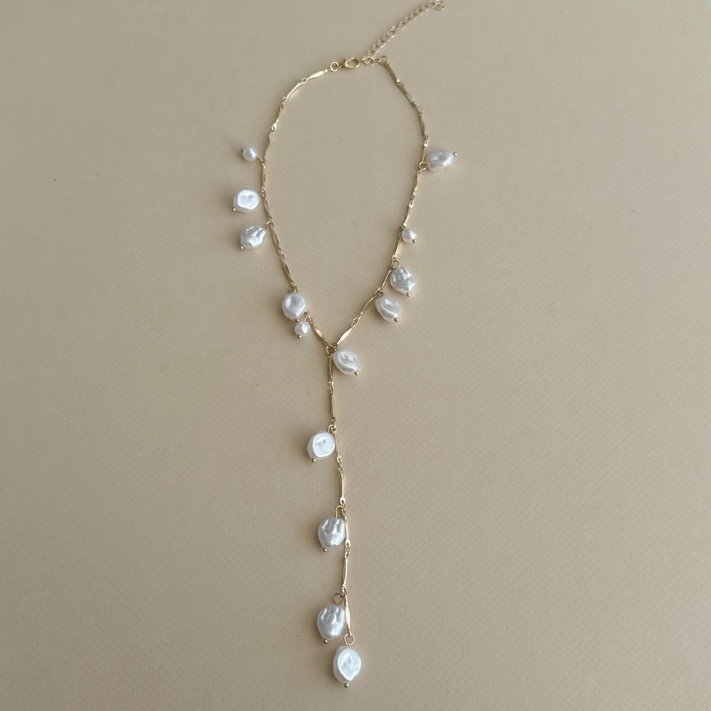 Pearl Drop Necklace #2305 - Picture 3 of 6